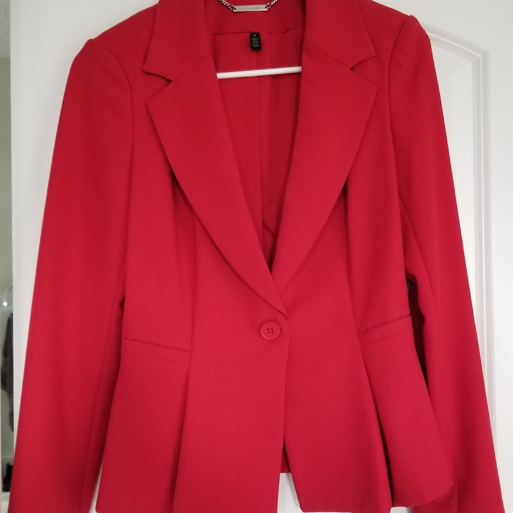 White House Black Market Blazer - Red